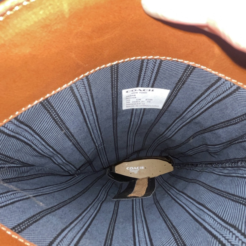 COACH New York "Micha Calf" Leather Women's Boots CINNAMON Style-A6848 Size‎ 9MB - Picture 14 of 16